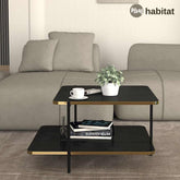 Kubika Table Basse - Noir & Doré